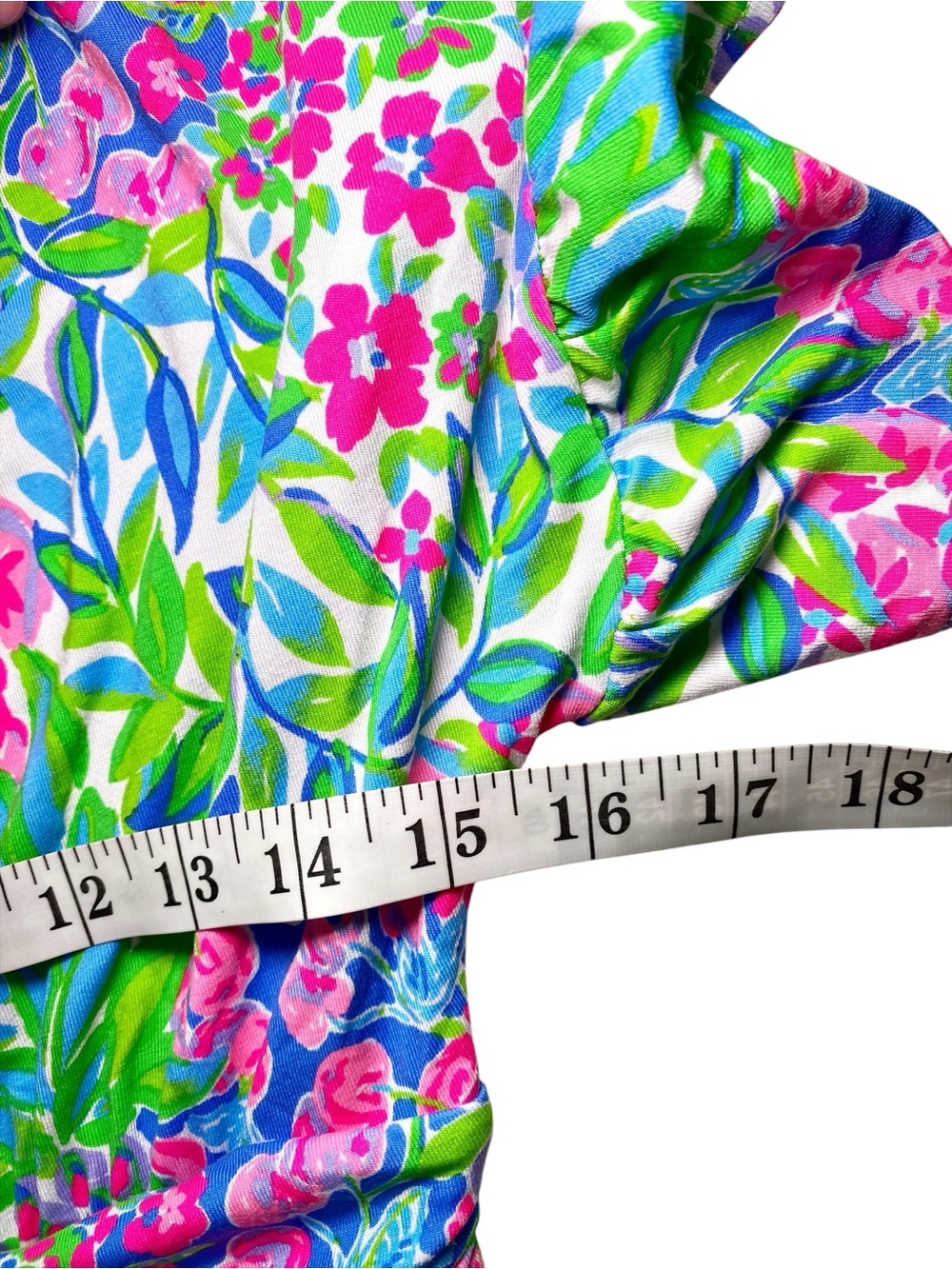 LILLY PULITZER JULIET RUFFLE Flutter Sleeve Ruched MIDI DRESS *A CHERRY ON TOP* - Picture 11 of 16